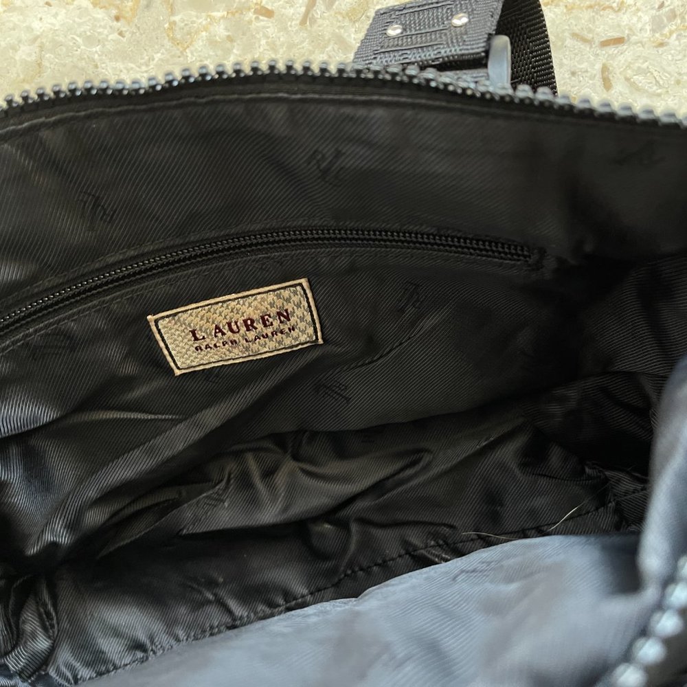 RALPH LAUREN hand bag Black textile fibers hand bag - Picture 7 of 16